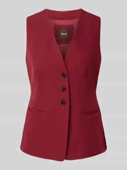 Boss Orange Regular fit gilet met paspelzakken