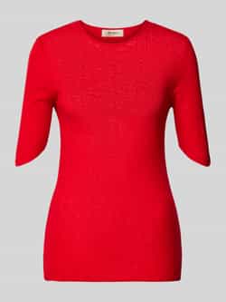 MOS MOSH Gebreid shirt met ronde hals model 'BOUCH'