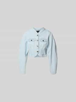 Kort jeansjack met knoopsluiting