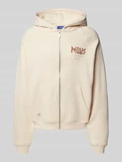 PEQUS Sweatjack met labelprint model 'Ancient Love Story'