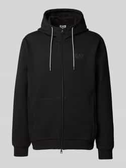 EA7 Emporio Armani Sweatjack met tweewegsritssluiting model 'TRAIN VISIBILTY'