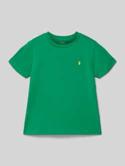 Polo Ralph Lauren Kids T-shirt met labelstitching en ronde hals