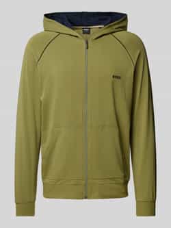 Boss Sweatjack met labelstitching model 'Mix&Match'