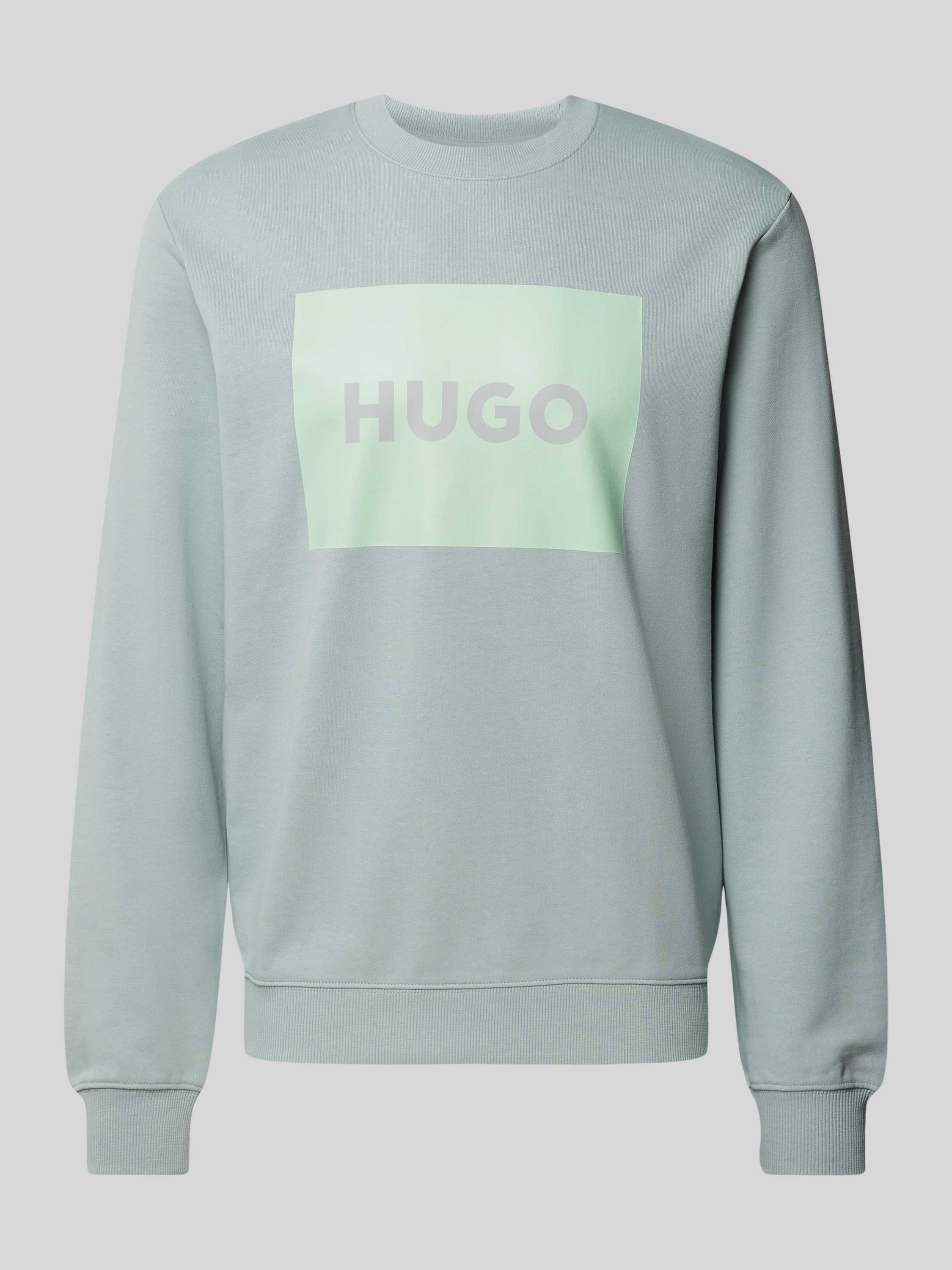 HUGO Sweatshirt met labelprint model 'DURAGOL'