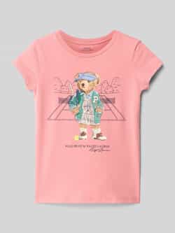 Polo Ralph Lauren Kids T-shirt met label- en motiefprint