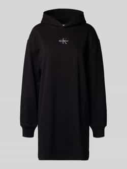 Calvin Klein Jeans Relaxed fit hoodiejurk met logostitching model 'Terry'