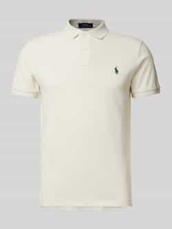 Polo Ralph Lauren Beige Polo T-shirt met Pony Borduurwerk Beige Heren