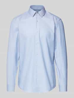 Boss Slim fit zakelijk overhemd met kentkraag model 'Hank'