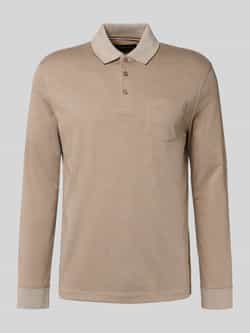 Bugatti Poloshirt met labelstitching