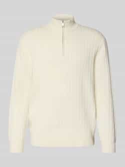 Profuomo Wollen pullover met schipperskraag