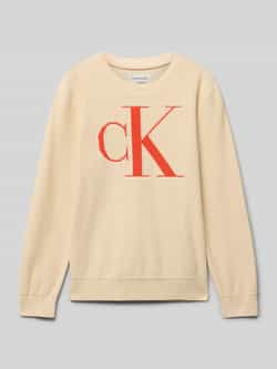 Calvin Klein Jeans Gebreide pullover met logostitching