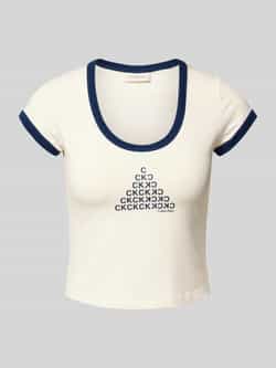 Calvin Klein Jeans Kort T-shirt met ronde hals