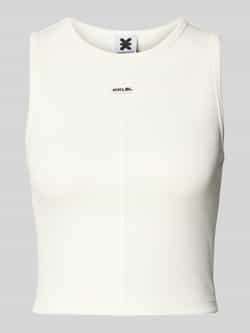 Karo Kauer Korte tanktop met labelpatch