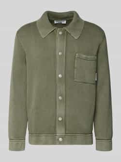 Marc O'Polo DENIM Relaxed fit gebreid jack van puur katoen