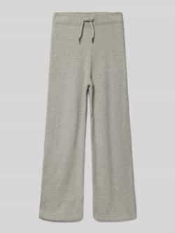 S.Oliver RED LABEL Regular fit gebreide broek met wijde pijpen
