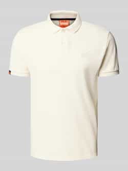 Superdry Regular fit poloshirt met labelstitching