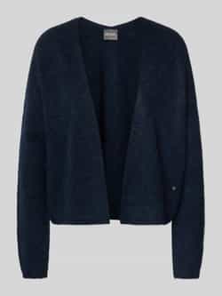 MOS MOSH Gebreide cardigan met opengewerkte voorkant model 'THORA'