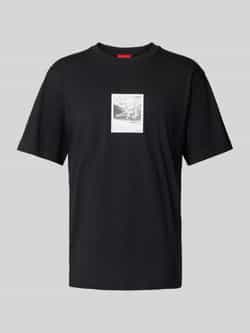 HUGO T-shirt met motiefprint model 'Darthy'