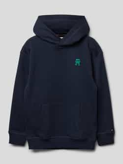 Tommy Hilfiger Teens Hoodie met labelstitching model 'MONOGRAM'