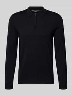 JOOP! Collection Gebreide pullover van scheerwol met polokraag model 'Dondor'