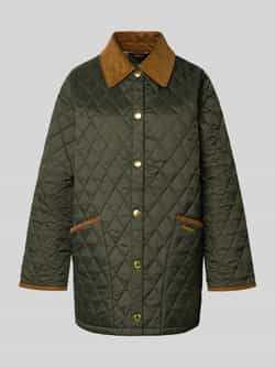 Barbour Regular fit gewatteerd jack met corduroy model 'MODERN LIDDESDALE'