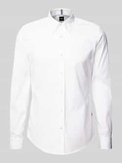 Boss Slim fit zakelijk overhemd met kentkraag model 'Roan'
