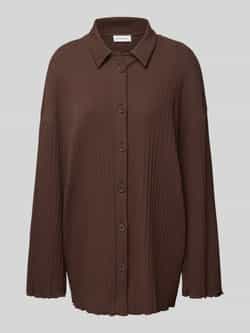 OH APRIL Oversized overhemdblouse met knoopsluiting