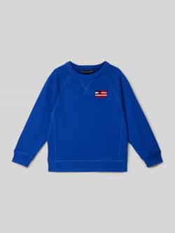 TOMMY HILFIGER Jongens Truien & Vesten Hilfiger Flag Relaxed Sweatshirt Blauw