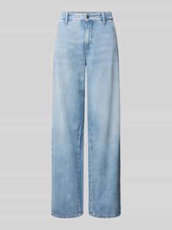 CAMBIO Amelie Wijde Pijpen Broek Donkerblauw Dames Blue Dames