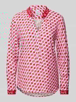 Emily Van den Bergh Regular fit blouse met tuniekkraag