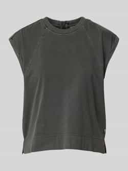G-Star RAW Back Zip Overdyed Top Zwart Dames