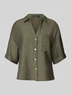 Opus Regular fit blouse met structuurmotief model 'Fiora'