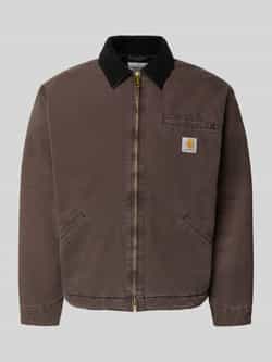 Carhartt Work In Progress Regular fit jack van puur katoen met platte kraag