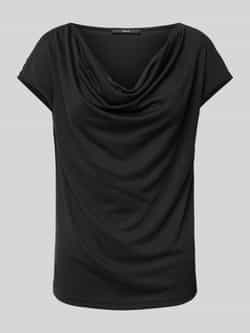 Zero T-shirt met cascadehals
