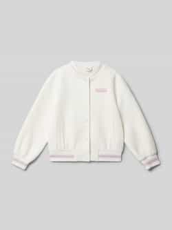 s.Oliver RED LABEL Regular fit sweatjack van katoenmix in collegelook