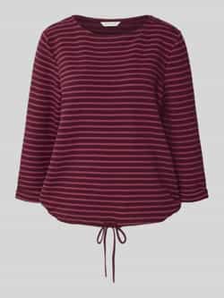 Tom Tailor Relaxed fit shirt met 3 4-mouwen van katoenmix