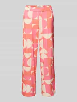 STEHMANN Straight leg stoffen broek met verkort model 'Filiz'