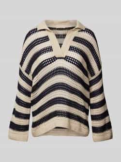 Smith and Soul Gebreide pullover met streepmotief