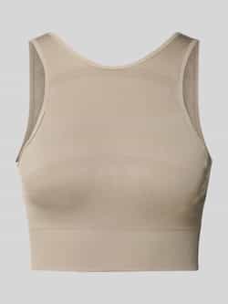 BORN LIVING YOGA Korte top met elastische inzetten model 'Alana'