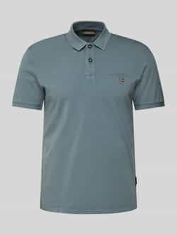 Napapijri Regular fit poloshirt met labelstitching model 'elbas'