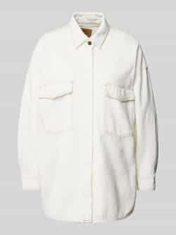 American vintage Overhemdblouse met blinde knoopsluiting model 'JOZASTREET'