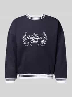 On Vacation Sweatshirt met labelprint model 'Laurel'
