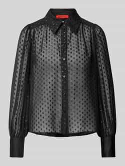 MAX&Co. Regular fit overhemdblouse met ballonmouwen model 'GIO'
