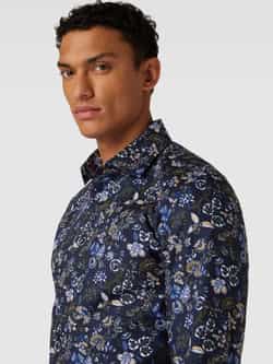 seidensticker Slim fit zakelijk overhemd met bloemenmotief
