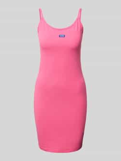 Hugo Blue Mini-jurk met labelbadge model 'Narya'