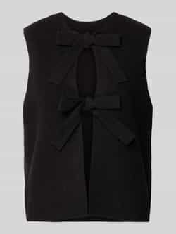 Pieces Regular fit mouwloos vest met striksluiting model 'SILLY'