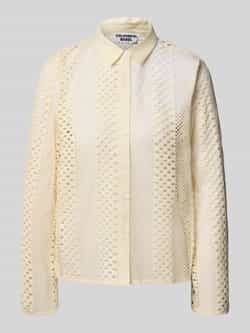 Colourful Rebel Regular fit blouse met ajourpatroon model 'Lexi'