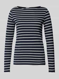 Tom Tailor Regular fit shirt met lange mouwen katoen en streepmotief