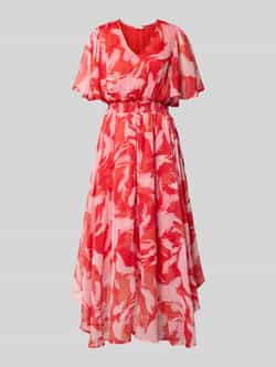 S.Oliver RED LABEL Getailleerde maxi-jurk met all-over motief