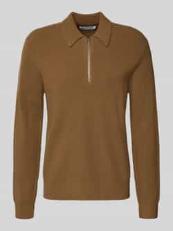 Samsøe Gebreide pullover van wol met ritssluiting model 'ISAKS'